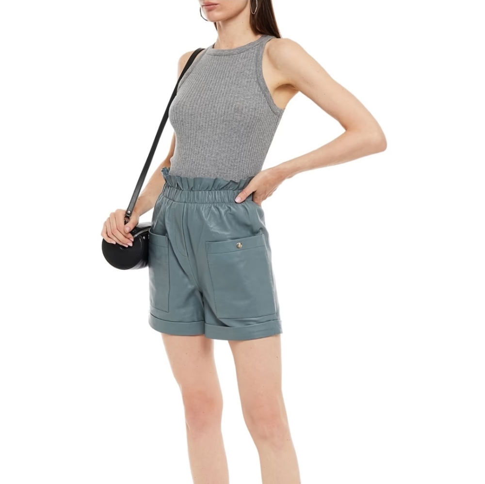 Walter Baker Leather Shorts